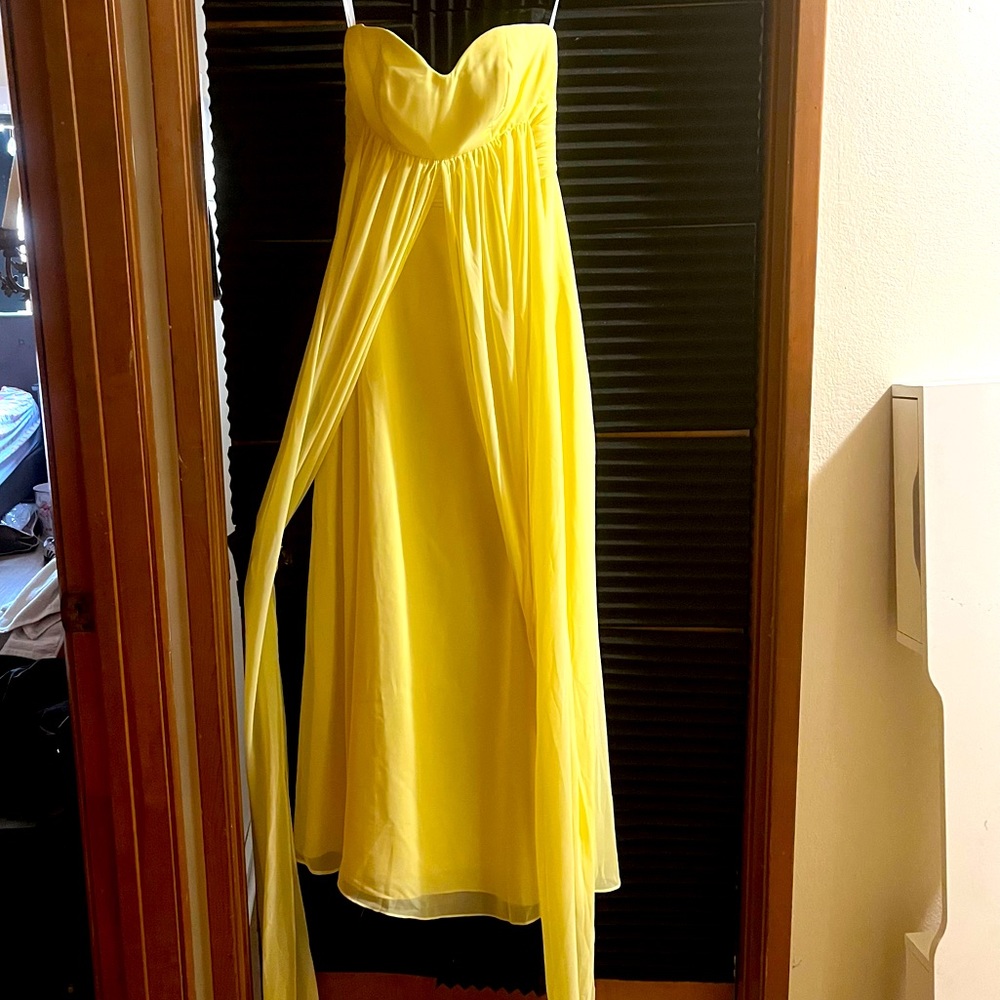 Customizable Daffodil Yellow Full Length Gown (multi option top)